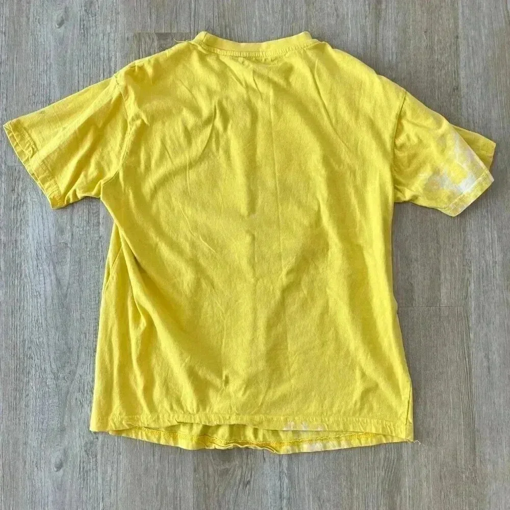 Mens Black Pike Yellow Print Tshirt - XL - Picture 3 of 4